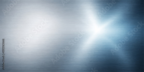 A shiny brushed metal texture plate features a polished silver stainless steel surface with a light metallic gray pattern and reflective aluminum material for a sleek backdrop