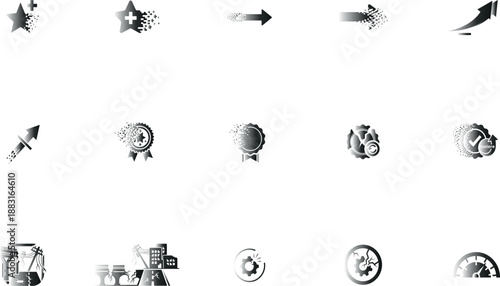 Rocket launching from broken chain success freedom growth vector illustration flat design