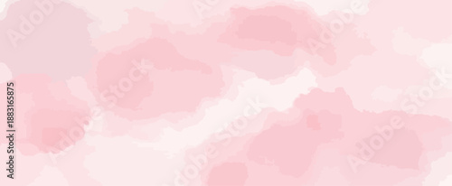 Pastel pink abstract watercolor texture background soft delicate artistic vector illustration