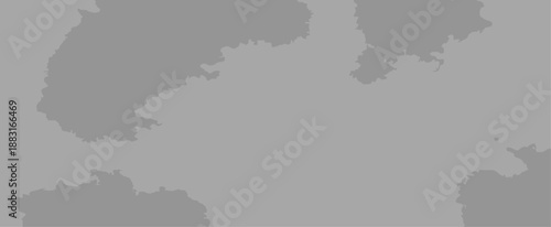 Minimalist Gray Vector Map Abstract Background with Coastline Contours and Geographic Shapes