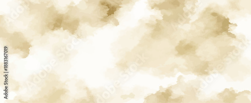 Abstract gold watercolor texture background Beige or sepia ink wash vector illustration for vintage design cloud pattern or smoky overlay