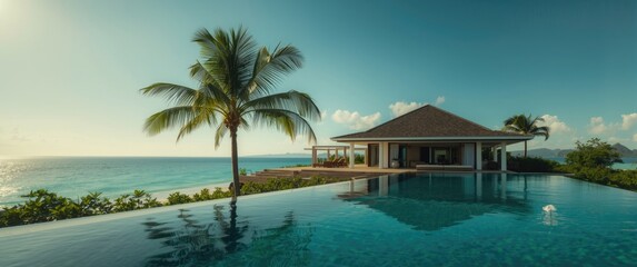High-end rental property featuring a palm tree