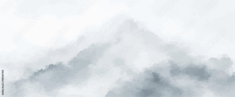 Obraz premium Abstract watercolor landscape background with misty grey and white gradient texture