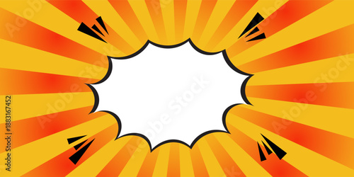 Autumn color sun rays background. Abstract orange sun rays design wallpaper. Colorful swirling lines for templates. modern vector illustrator, website, textures,