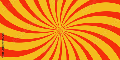 Autumn color sun rays background. Abstract orange sun rays design wallpaper. Colorful swirling lines for templates. modern vector illustrator, website, textures,