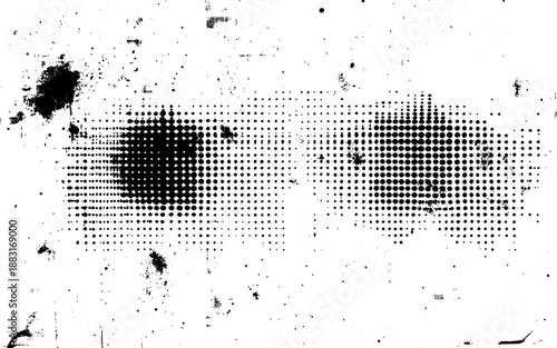 Urban Distress Halftone Texture Background. 