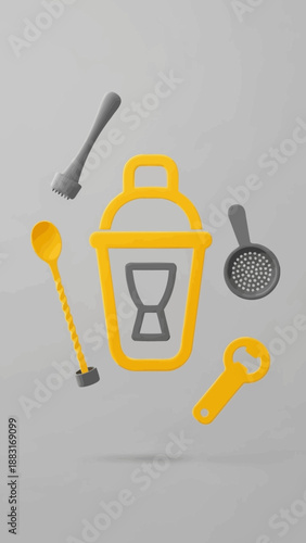 Stylish Barware Essentials Elevate Cocktails Preparation And Festive Drink Mixing