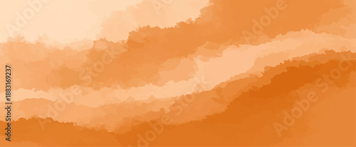 Layered Orange Watercolor Abstract Background Texture Gradient
