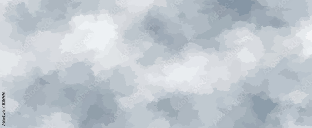 Obraz premium Soft Gray Abstract Vector Watercolor Background Texture Blended Wash Ink Effect