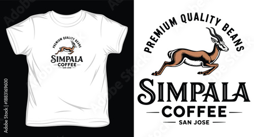 Just do it phrase in script font on white t shirt with light green color