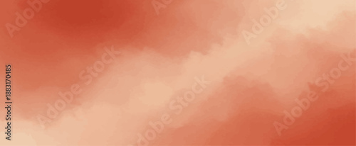 Abstract Watercolor Texture Background with Warm Terracotta and Peach Gradient Shades