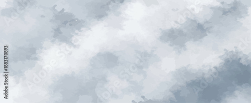 Abstract Watercolor Background Vector Illustration in Grayscale and Slate Blue Tones