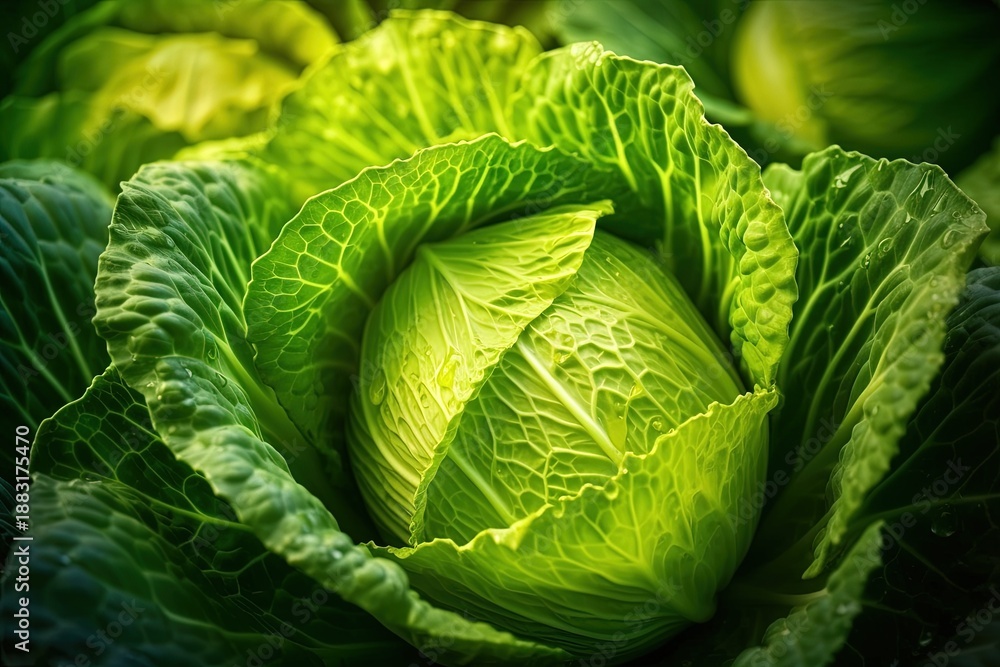 Fototapeta premium close-up of Cabbages
