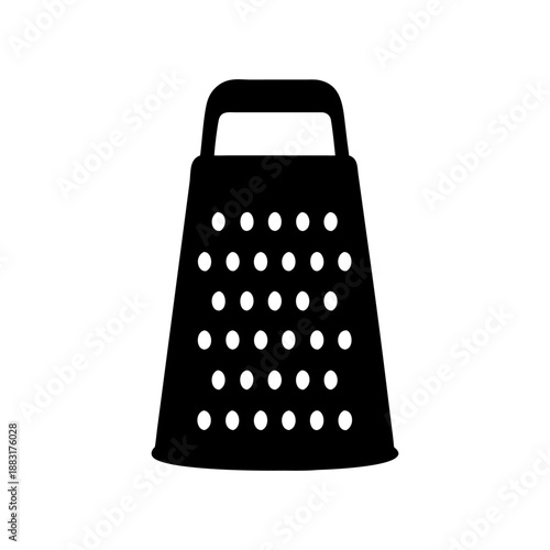 A grater icon bold outline vector illustration design