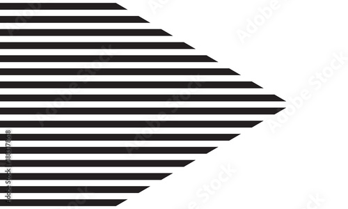 Abstract Horizontal Lines Motion Background. Horizontal line pattern. Abstract black horizontal lines creating motion effect and gradient density, representing speed, data flow design. 