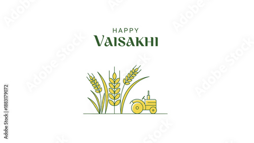 Celebrate the spirit of vasakhi with golden harvest and tractor