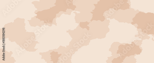 Neutral Beige and Nude Camouflage Pattern Abstract Vector Background