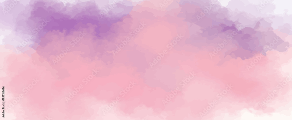 Fototapeta premium Abstract watercolor background texture in soft pastel pink and lavender purple gradient blend
