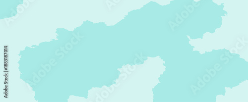 Soft turquoise watercolor abstract shape background vector illustration