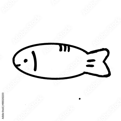 vector illustration of a fish