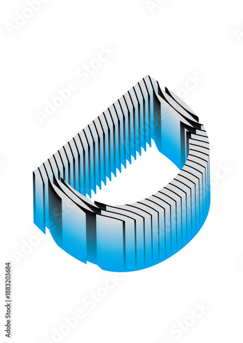 3d graphic of a creative idea symbol on white background