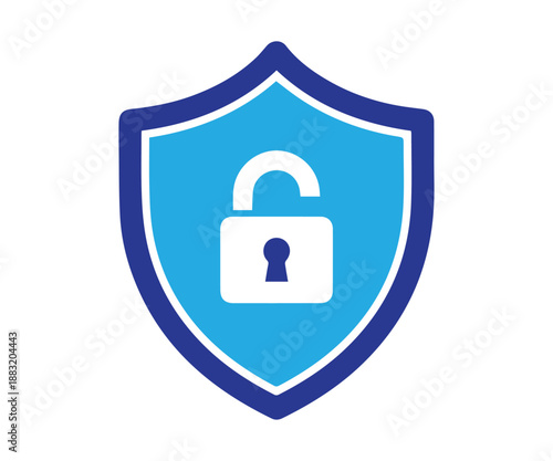 Cybersecurity Icon for Data Protection, Network Security and Technology UI Design