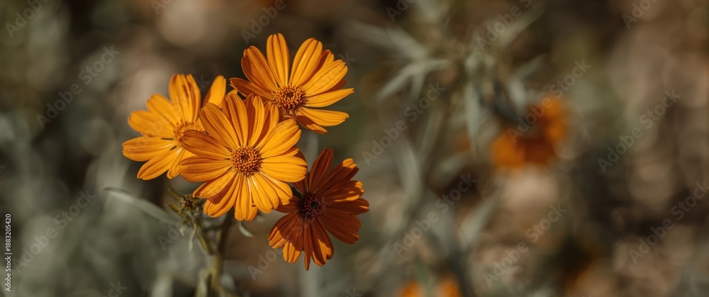 custom made wallpaper toronto digitalSummer and spring orange flowers, isolated plants highlighting floral beauty and nature's vibrant orange hue