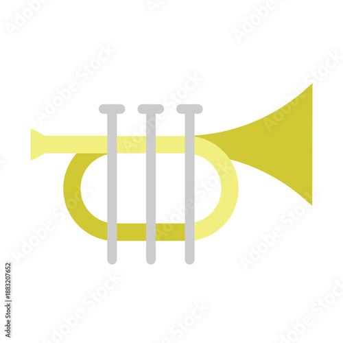 Cornet Vector Flat Icon Design