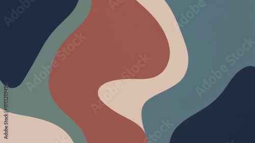 Abstract Colorful Shapes Composition, Digital Graphic Design, Modern Art, Creative Patterns, Minimalist Style, Flat Vector Illustration