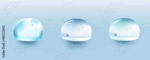 Fresh blue water splash effect on the surface.