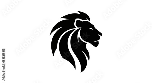 Majestic Lion Silhouette Vector Illustration for Logo and Branding