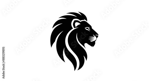 Majestic Lion Silhouette Vector Illustration for Logo and Branding