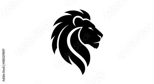 Majestic Lion Silhouette Vector Illustration for Logo and Branding