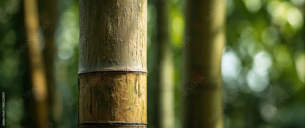 Obraz premium Zoomed-in shot of bamboo tree surface