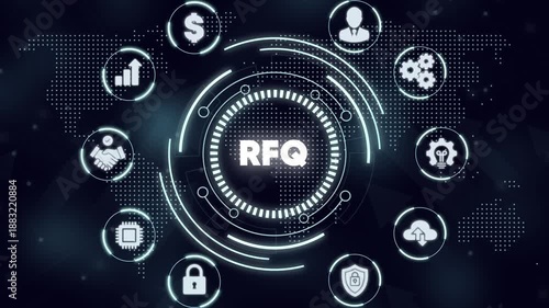 Request For Quote R F Q Business Finance Digital Interface