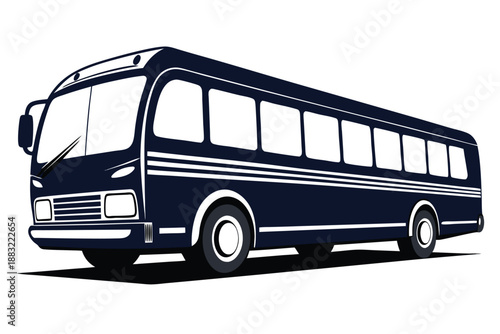Classic vintage bus transportation travel vehicle journey road trip