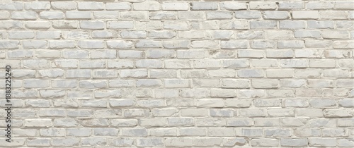 Cream hues and white brick wall art featuring concrete stone texture background in wallpaper, limestone abstract paint, flooring, and homework brickwork or stonework with clean grid, uneven interior