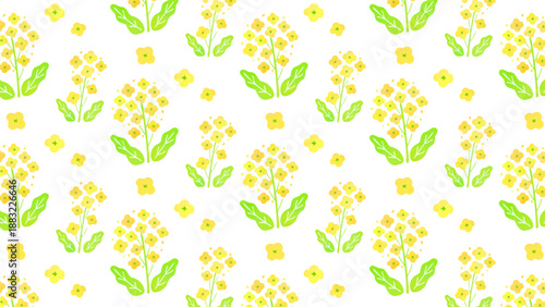 菜の花のパターン背景