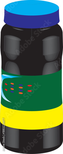 Been Bottle 3d vector design