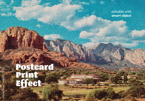 Postcard Print Photo Effect