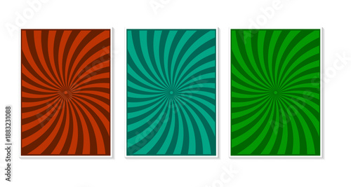 radial vector background collection in various colors