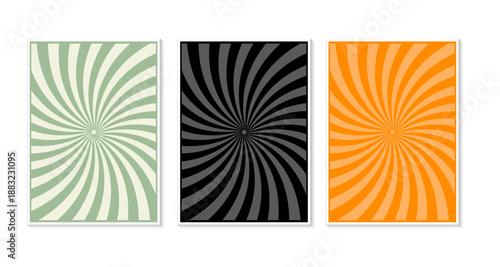 radial vector background collection in various colors