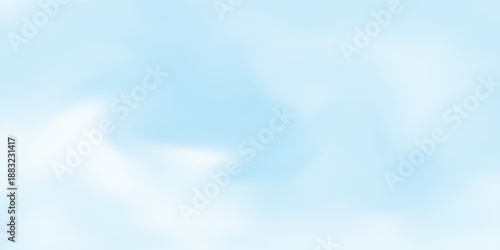 Clouds and sky watercolor vector hand drawn vector illustration. Abstract blue winter watercolor background. Sky pattern with snow. Light blue watercolour paper texture background.