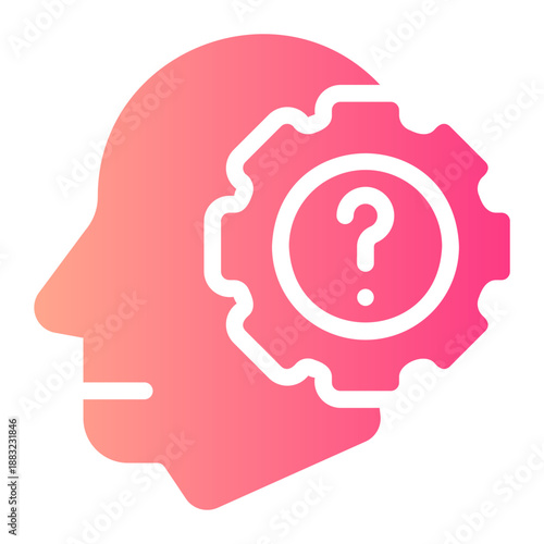 problem solving gradient icon