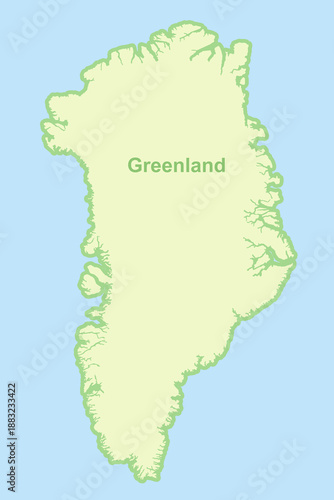 Conceptual illustration Greenland map, Arctic geography, climate change impact, and polar region exploration, climate change, global warming, geopolitics strategy, conceptual abstract topography
