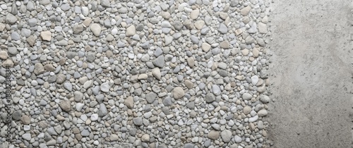 Seamless Light Gray Cement Gravel Pattern for Tile Design - Endless Composition