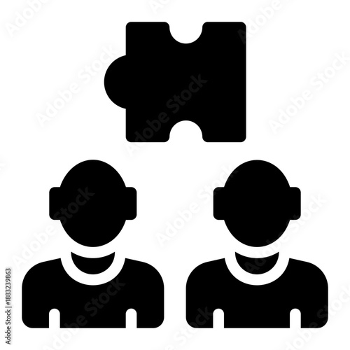 strategic consulting glyph icon