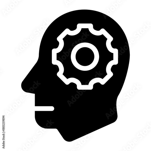 strategic consulting glyph icon