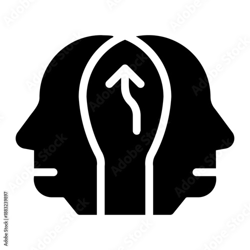 strategic consulting glyph icon