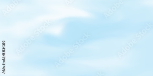 Clouds and sky watercolor vector hand drawn vector illustration. Abstract blue winter watercolor background. Sky pattern with snow. Light blue watercolour paper texture background.